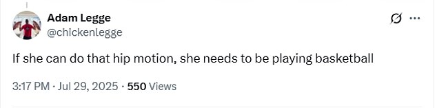 A collection of social-media messages from Caitlin Clark's fans about her soccer showing