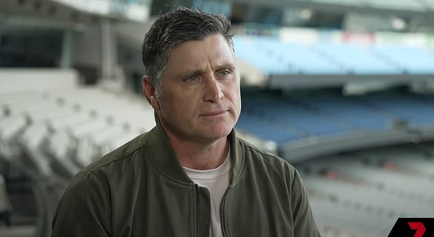 An emotional Shane Crawford (pictured) has spoken out on the heartbreak he experienced following his brother Justin’s tragic passing in 2022