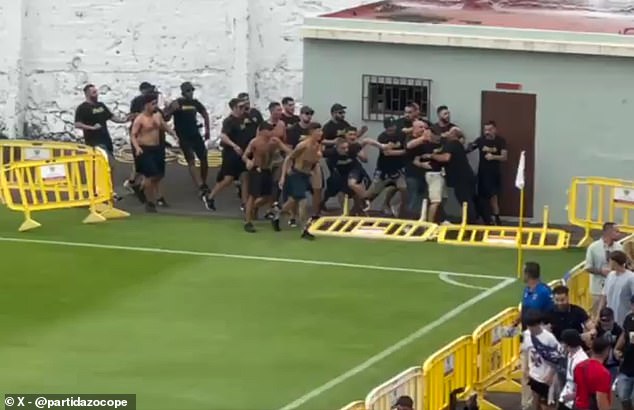 Shirtless Spanish Football Hooligans Caused Chaos During A Fiery Pre-Season Friendly
