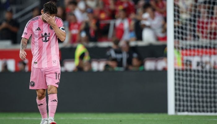 Lionel Messi Of Inter Miami Cf In The Second Half Of The Major League Soccer Match Against New York Red Bulls At Sports Illustrated Stadium On July 19, 2025 In Harrison, New Jersey, Us. — Afp