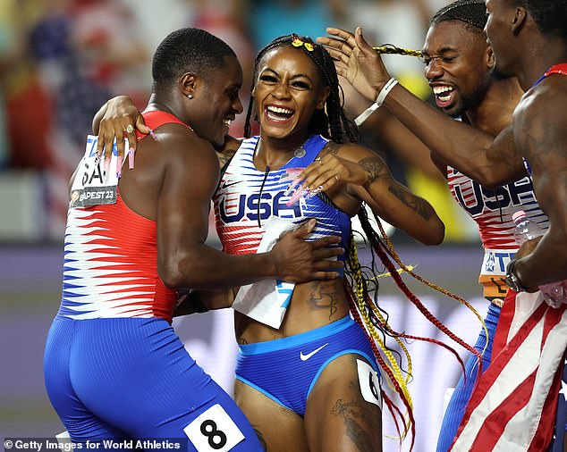 The Olympic Sprinter Reportedly Got Into An Argument With Boyfriend And Fellow Team Usa Star Christian Coleman (Left) Before She Was Arrested By Cops