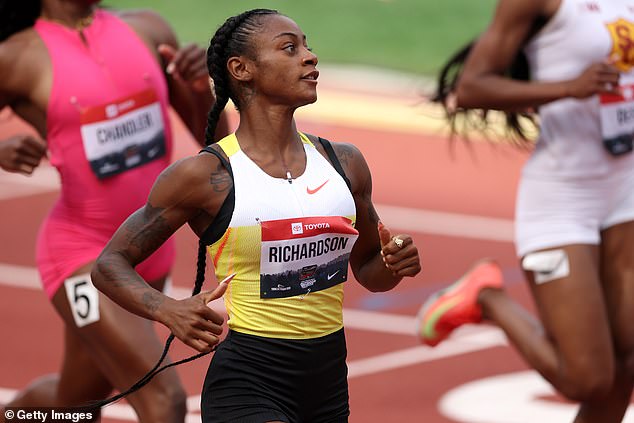Richardson Was In Action At The Usa Track &Amp; Field Championships In Oregon On Thursday