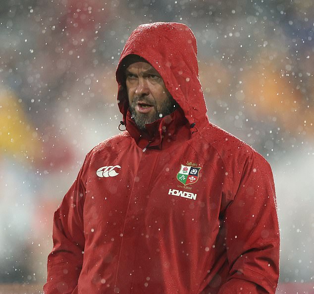 Sydney, Australia - August 02: Andy Farrell, Head Coach Of The British &Amp; Irish Lions, Looks On As The Teams Warm-Up Prior To The Third Test Of The Series Between Australia Wallabies And British &Amp; Irish Lions At Accor Stadium On August 02, 2025 In Sydney, Australia. (Photo By David Rogers/Getty Images)
