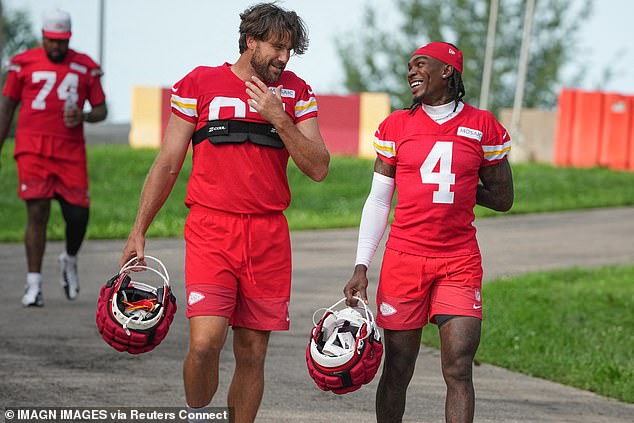 The Wide Receiver Was Spotted At Chiefs Training Camp This Week Alongside Travis Kelce