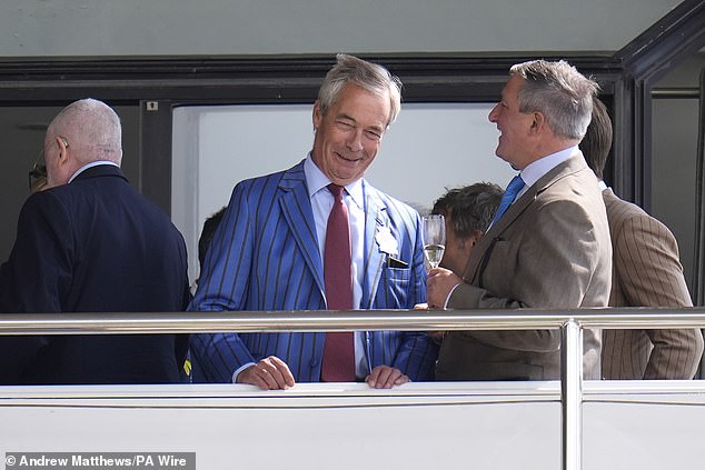 Reform Leader Nigel Farage At Goodwood This Week And Backed The 'Axe The Racing Tax' Bid