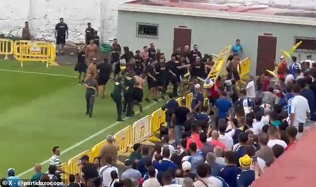 Police Officers And La Guardia Civil Were Quick To Rush In And Break Up The Skirmishes