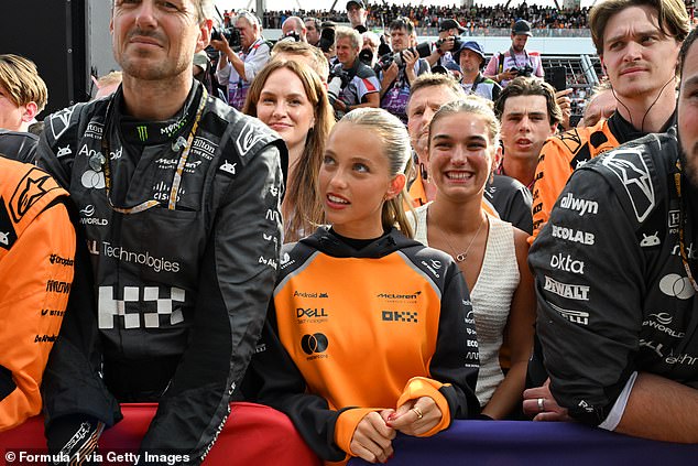 Pictured: Margarida Sporting Mclaren Gear In Parc Ferme As Norris Celebrates His Victory