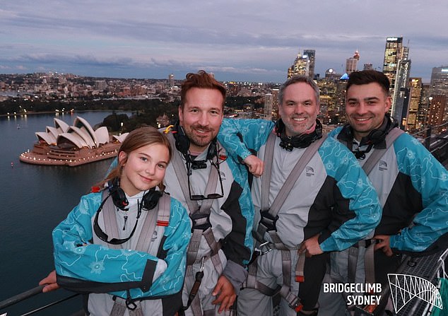 Kev Partnered Up Former England Prop Paul Doran Jones (2Nd Left) To Scale The Harbour Bridge