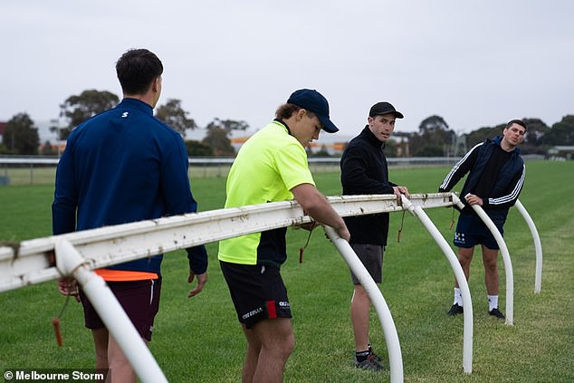New Storm Recruits Are Put To Work As Soon As They Get To The Club (Pictured) - Regardless Of Their Standing In The Game Before They Arrived