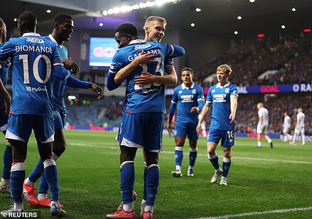 Antman And Gassama Celebrate After Combining To Put Rangers Three Up Against The Czechs