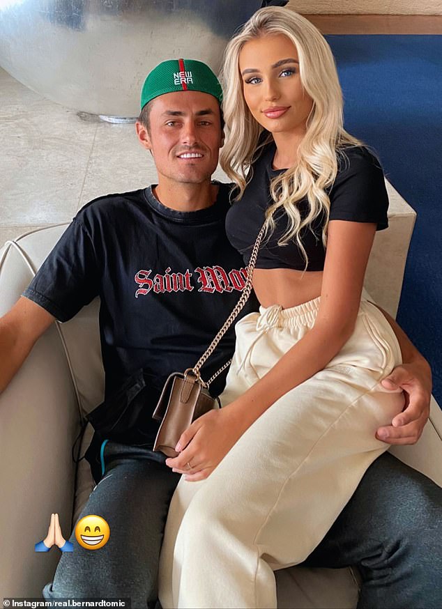 Tomic, 32, Had A Match Point Against World Number 424 Dostanic - And Looked On Course To Move Into The Second Round Of The Atp Challenger Event In Chicago, Only To Injure Himself In Comical Scenes