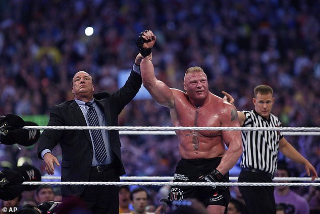 Paul Heyman (Left) Warned Fans That They 'Aren't Going To Cancel' Lesnar Following His Return