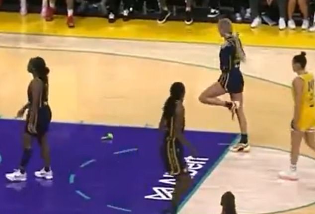 Indiana Fever Guard Sophie Cunningham Was Struck By One Of The Missiles During A Recent Game