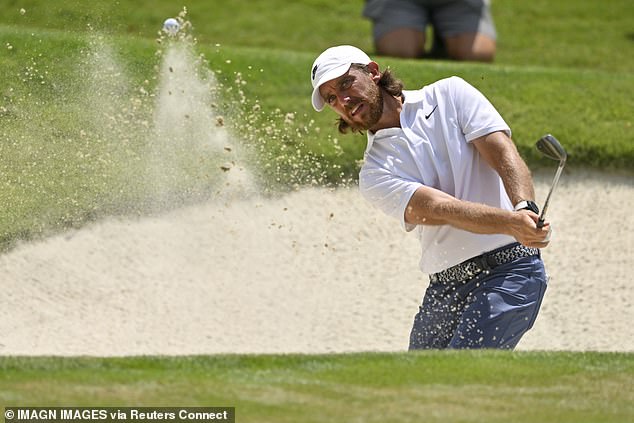 Fleetwood Plays A Shot From A Bunker On The Fourth Hole At The Fedex St. Jude Championship