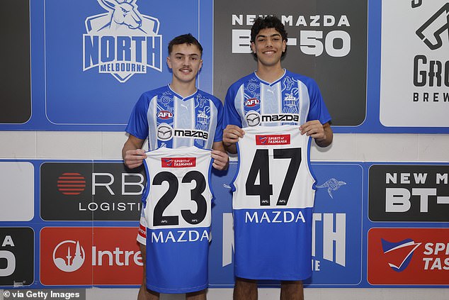 Set To Finish In The Bottom Three, North Were Delighted With The Debuts Of Trembath (Right) And Geordie Payne (Left)