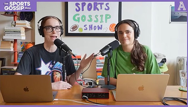 Madeline Hill (Left) And Charlotte Wilder - Hosts Of 'The Sports Gossip Show' - Revealed Hudson Cold-Called Them In The First Of A Series Of Conversations About One Episode Of Their Podcast