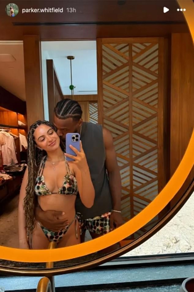 His Girlfriend, Parker Whitfield, Posted A Similar Snap Of Her Own To Mark The Occasion