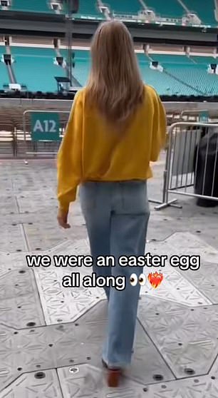 Last October, Swift Shared A Video From Miami's Hard Rock Stadium With 'A12' A Visible Sign