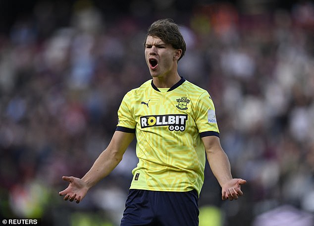 Everton Have Had A Number Of Bids Rejected For Southampton's Tyler Dibling