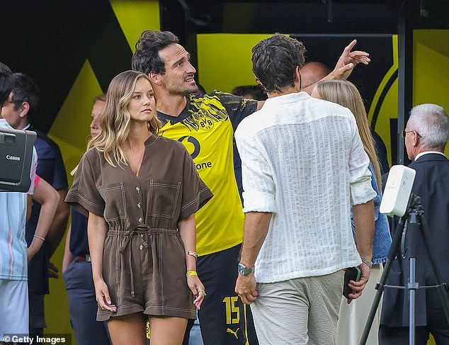 Hummels' Girlfriend Nicola Cavanis, 26, Was Present At His Final Dortmund Match On Sunday
