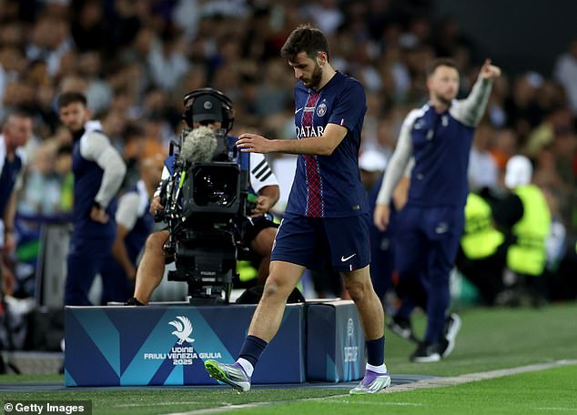 It Was A Frustrating Night For Khvicha Kvaratskhelia Who Was Substituted Off On The Hour Mark