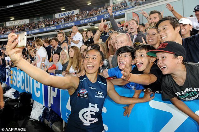 Darcy Vescio (Pictured) Says She Was Shocked By The Noise Of The Crowd At Ikon Park