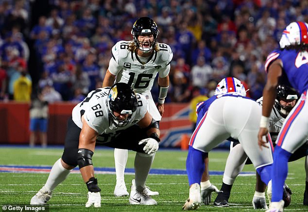 Scherff Played His Final Three Seasons For The Jaguars (Pictured With Trevor Lawrence)