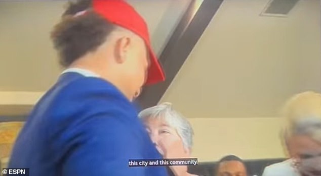 Debbie Was Seen Giving A Hug To Patrick After An Undated Game For The Kansas City Chiefs