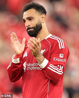Mohamed Salah Was Reduced To Tears At Full Time As Liverpool Fans Sang Jota's Name At Anfield
