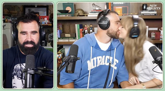 Swift And Kelce Packed On The Pda During The Two-Hour Long Podcast Episode On Wednesday