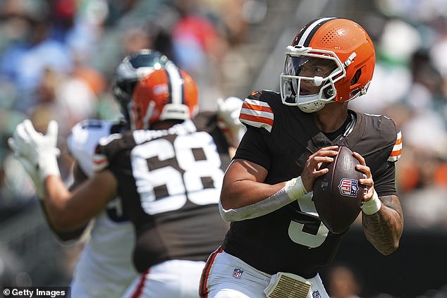 Gabriel Passed For 143 Yards And An Interception Against The Eagles On Saturday