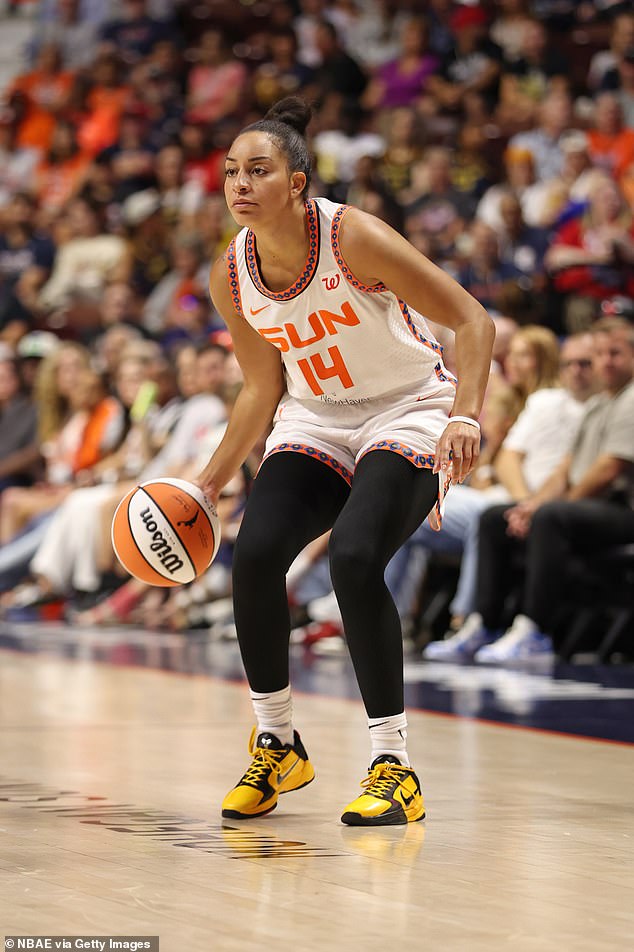 Connecticut Guard Bria Hartley Ran Into Cunningham's Lower Right Leg When Making A Pass