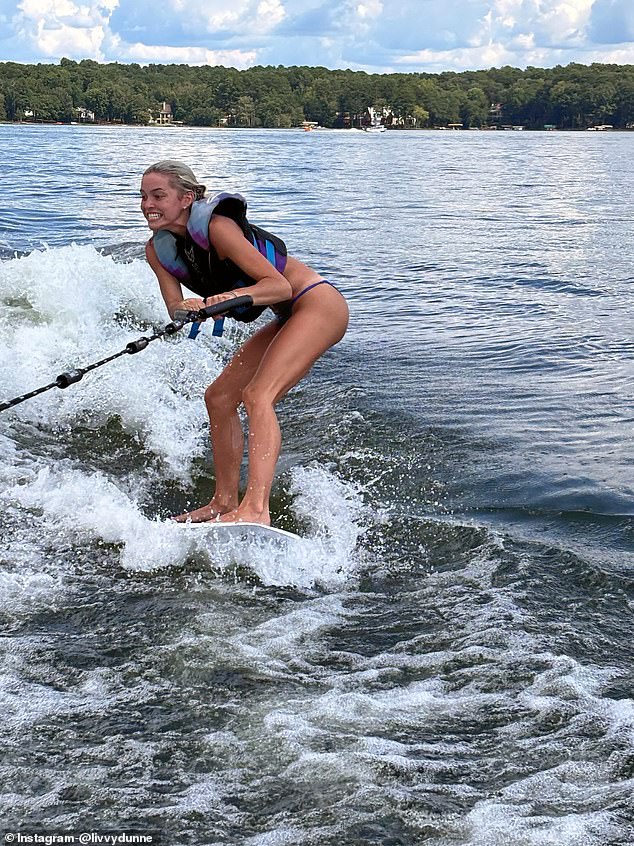 She Even Tried Her Hand At Water Skiing And Posted And Action Shot Of Her Holding On