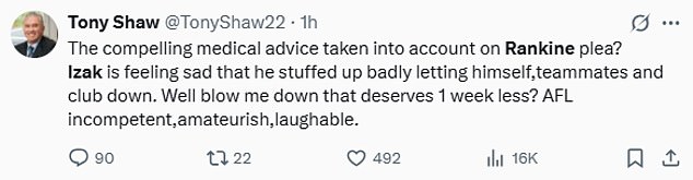 Fans And Former Footy Player Tony Shaw Hit Out At The Afl, Branding Them 'Incompetient, Amateurish And Laughable'