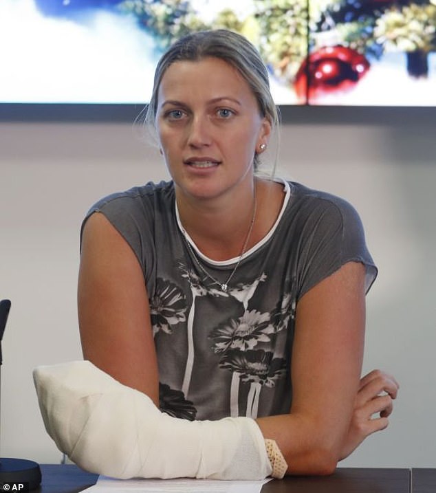 The Czech tennis star was the victim of a horrific knife attack in 2016 which left her career in doubt