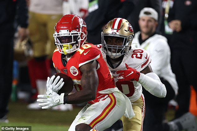 Ward, 33, played in two Super Bowls with the 49ers - they lost both to the Kansas City Chiefs
