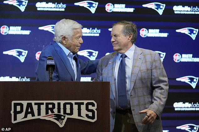 Patriots owner Robert Kraft and Belichick had a tense breakup after 24 seasons