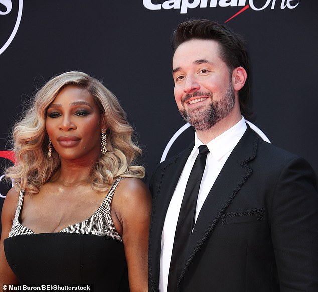 Williams is pictured with her husband, Reddit founder Alexis Ohanian, at the 2024 ESPYS