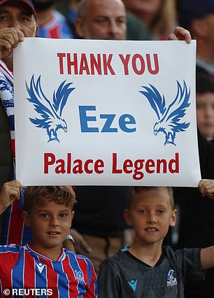 Fans Raised Banners In Support Of The Departing Player