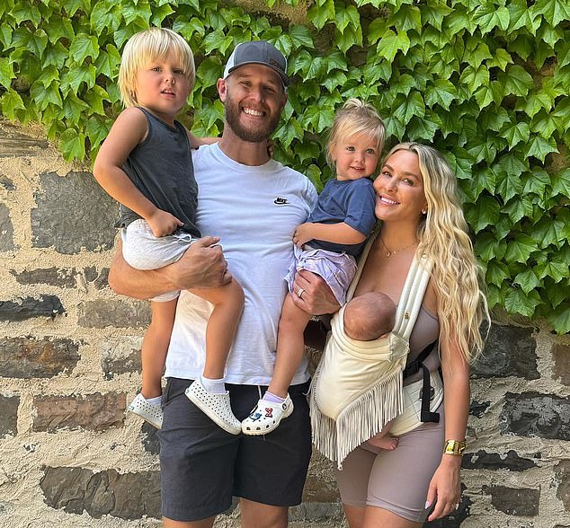 Wheeler Pictured Alongside His Wife, Dominique, And Their Three Young Children