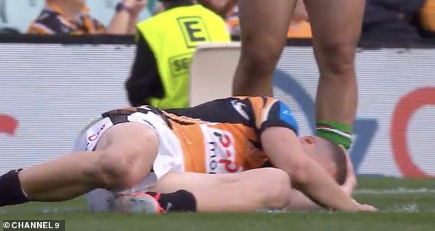 The Tigers Star Has Enjoyed An Excellent Season So Far, But Was Left Writhing On The Ground In Pain After The Tackle