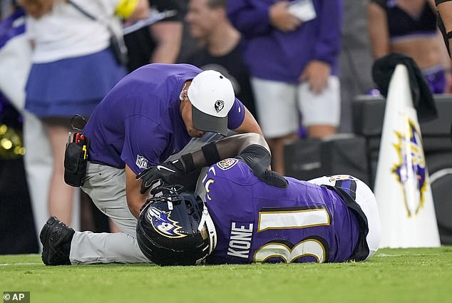 Baltimore Ravens Rookie Bilhal Kone Had His Season End Early With A Gruesome Knee Injury