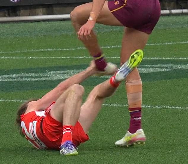 The Incident Occurred During The Match Between The Brisbane Lions And Sydney Swans At The Gabba On Saturday
