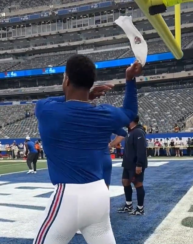 Jameis Winston swung a towel through the air on Thursday night as he warmed up