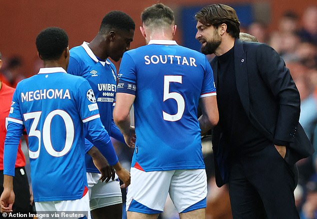 Russell Martin Tries To Get His Message Across To His Beleaguered Rangers Players