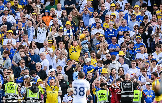Jack Harrison (38) Applauds The Leeds Fans In Dublin After Saturday's Friendly Against Ac Milan