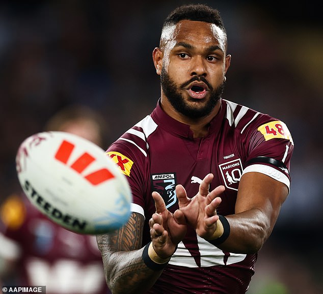 The State Of Origin Series Is Rugby League's Jewel In The Crown, With Massive Tv Ratings And Capacity Crowds (Pictured, Queensland Star Hamiso Tabuai-Fidow)