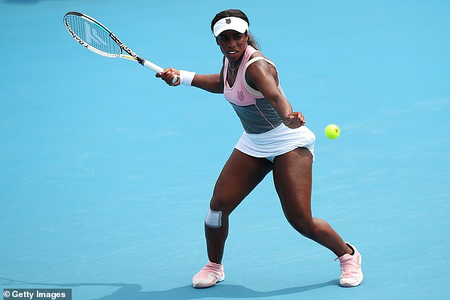 American tennis star Sachia Vickery's US Open hopes came to a crushing end Thursday