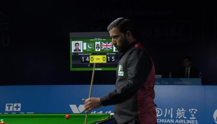 Pakistan’s Cueist Mohammad Asif In Action During The World Games In Chengdu, China, On August 12, 2025. — Reporter