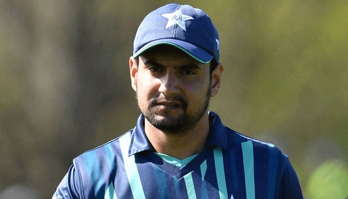 Pakistani Batter Haider Ali During The Twenty20 Tri-Series Final Between New Zealand And Pakistan At Hagley Oval In Christchurch On October 14, 2022. — Afp